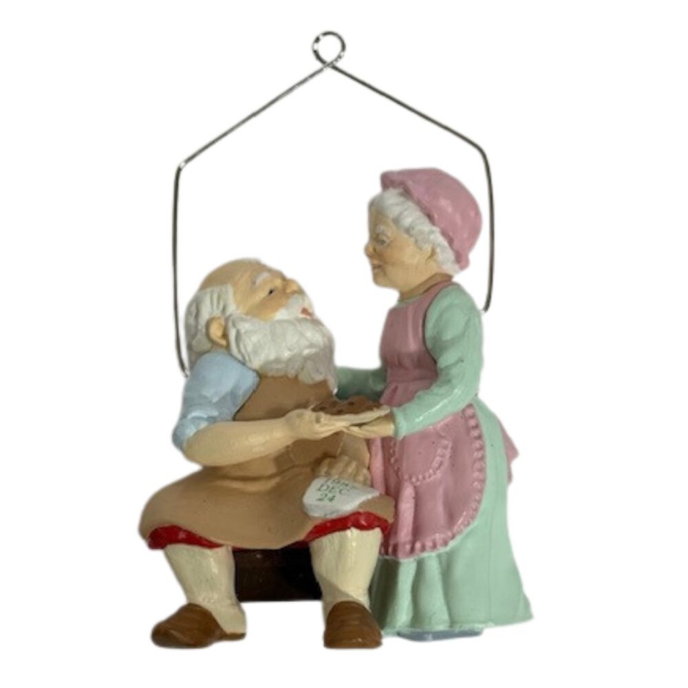 Santa and Mrs. Claus Christmas ornament.